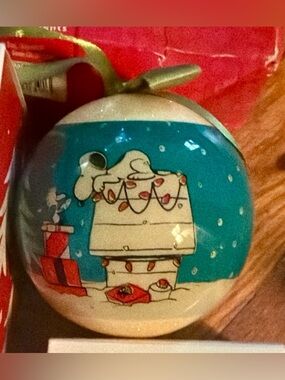 Holiday Ornament with Snoopy  -